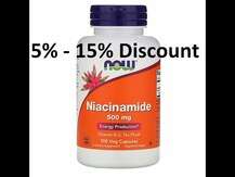 Now, Niacinamide 500 mg, Ніацинамід 500 мг, 100 капсул