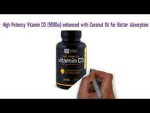 Sports Research, Vitamin D3 with Coconut Oil 5000 IU