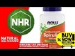 Видео обзор на NOW, Спирулина 1000 мг, Certified Organic Spirulina, 120 таблеток