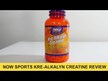Видео обзор на NOW, Щелочной Креатин, Kre-Alkalyn Creatine, 120 капсул