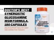 Видео обзор на Глюкозамин МСМ, Synergistic Glucosamine MSM, 180 капсул