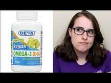 Deva, Vegan Omega-3 DHA-EPA 300 mg, 90 Vegan Softgels