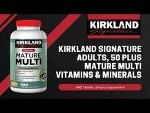 Kirkland Signature, Mature Multi Adult 50+, Мультивітаміни, 400 таблеток