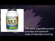 NutriBiotic, Рисовый протеин, Raw Rice Protein Plain, 1.36 kг