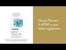 Thorne, 5-MTHF 5 мг, 5-MTHF 5 mg, 60 капсул