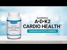 EuroMedica, Витамины А D K, A-D-K2 Cardio Health, 60 капсул