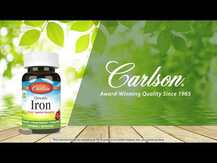 Carlson, Chewable Iron, Залізо, 60 таблеток