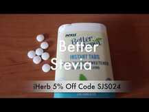 Now, Better Stevia, Стевія підсолоджувач, 175 таблеток