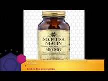 Solgar, No-Flush Niacin 500 mg, Ніацин 500 мг, 100 капсул