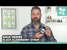 Gaia Herbs, Kids Black Elderberry Syrup, Сироп з Бузини, 90 мл