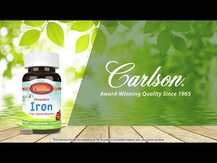 Carlson, Kid's Chewable Iron Natural Strawberry Flavor 15 mg