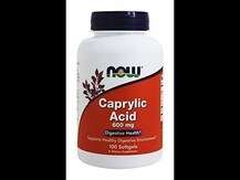 Now, Каприловая кислота 600 мг, Caprylic Acid 600 mg, 100 капсул