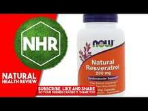 Now, Ресвератрол 200 мг, Natural Resveratrol 200 mg, 120 капсул