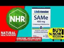 Life Extension, SAMe 200 mg, S-аденозил-метіонін 200 мг, 30 та...