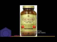 Solgar, Chewable Vitamin C Natural Cran-Raspberry Flavor 500 mg